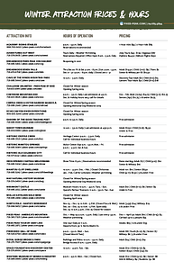 winter price list
