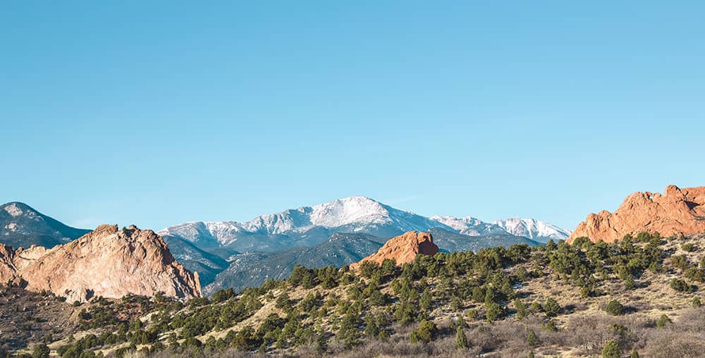 garden of the gods and pikes peak