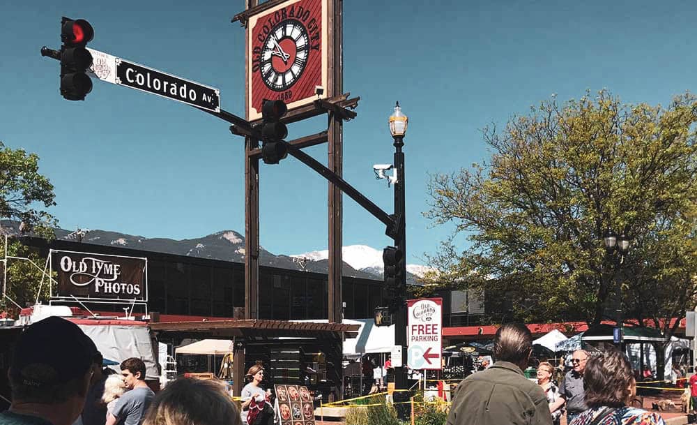 Intersection in Old Colorado City during Territory Days