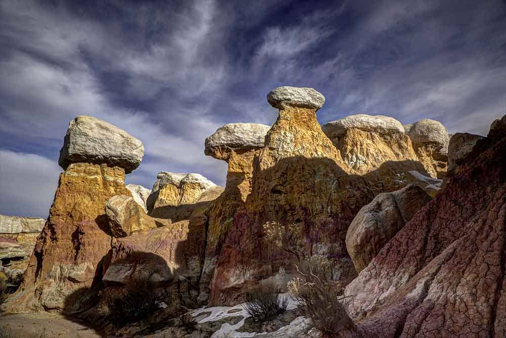 paint mines rock structures