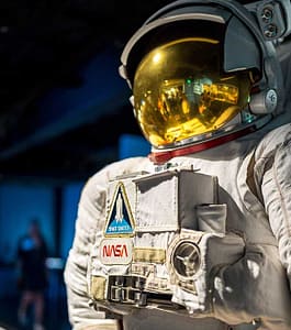 astronaut closeup at the Space Foundation Discovery Center