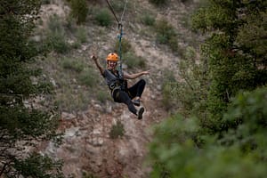 adventures out west zip line girl