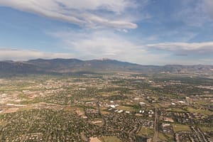 View from Adventures Out West hot air balloon