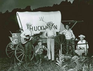 Historic photo of the Flying W Ranch wranglers