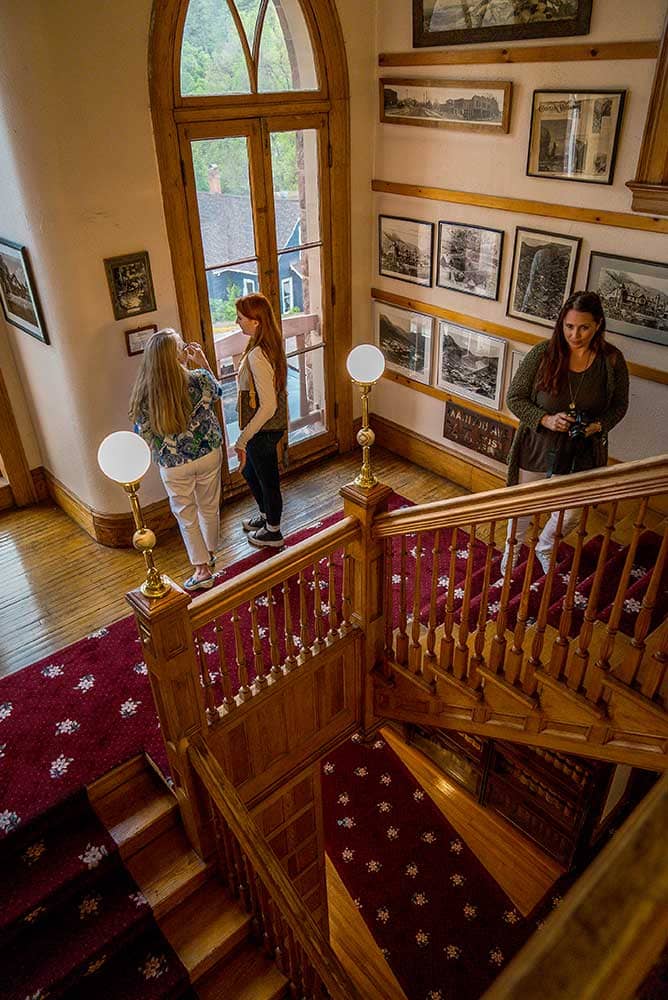 Staircase inside Miramont Castle