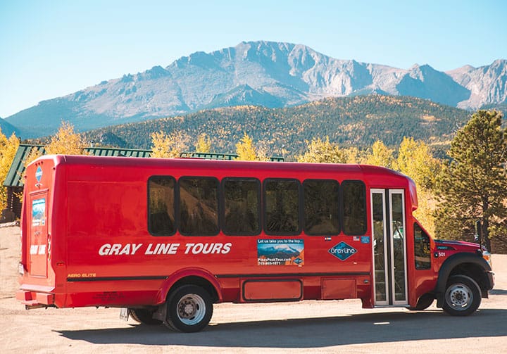 pikes peak tour by gray line side view