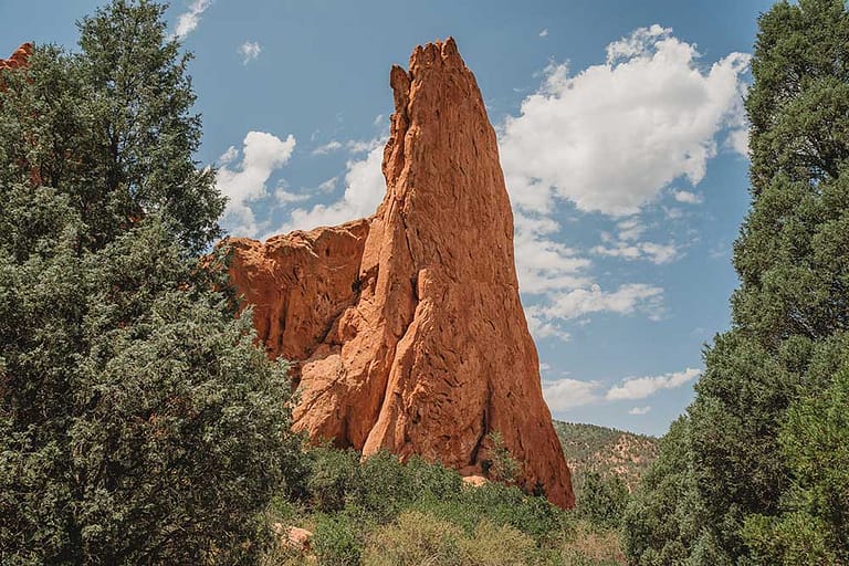 Rock formation at the Garden of the Gods