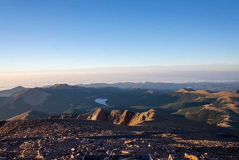 View from Pikes Peak Summit