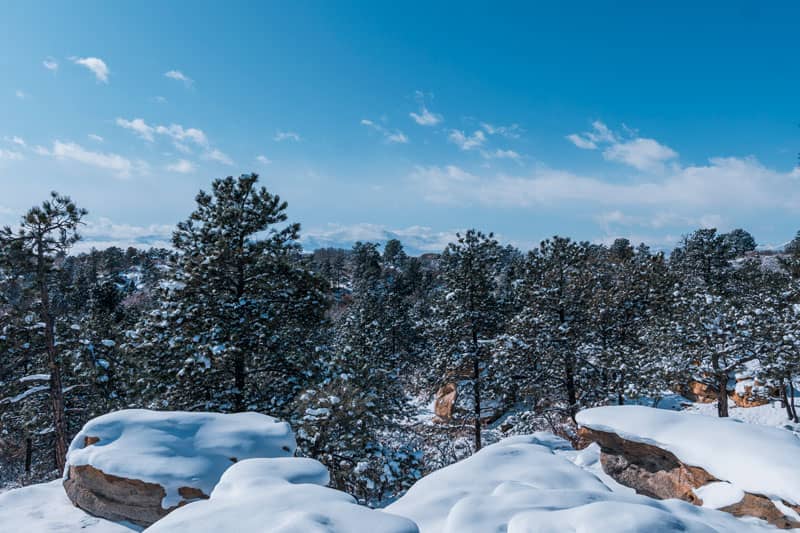 Snowy Pikes Peak