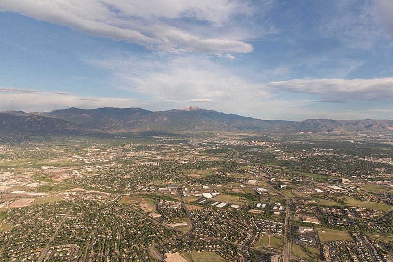 View from Adventures Out West hot air balloon