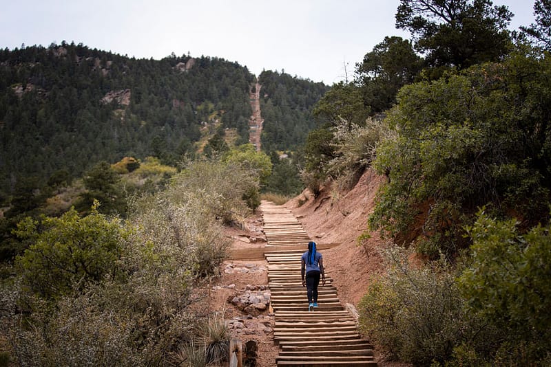 manitou incline hike in Colorado Springs