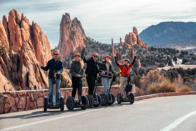 Adventures Out West segway group in Garden of the Gods