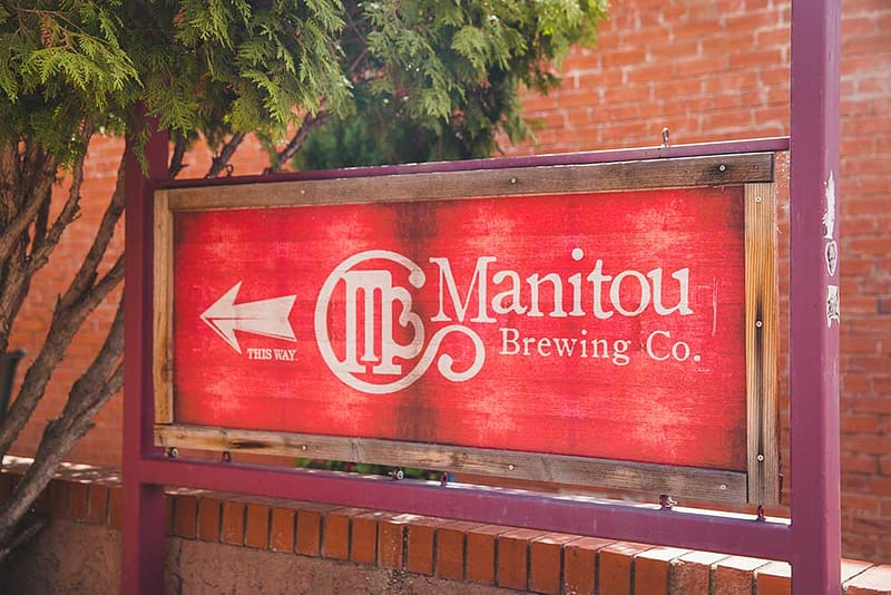 Manitou Brewing Company Sign