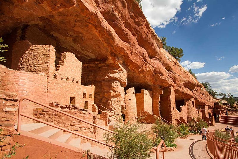 Manitou Cliff Dwellings Blue Sky