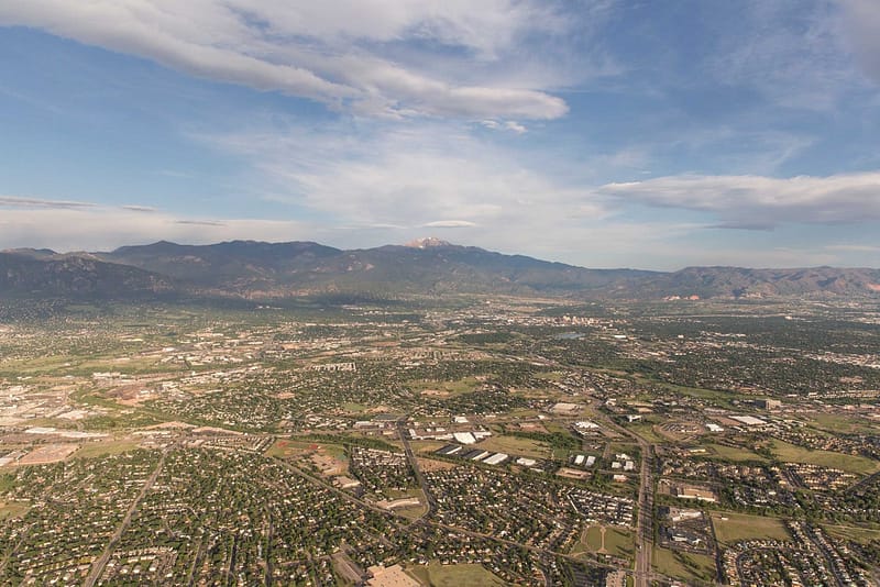 View from Adventures Out West hot air balloon