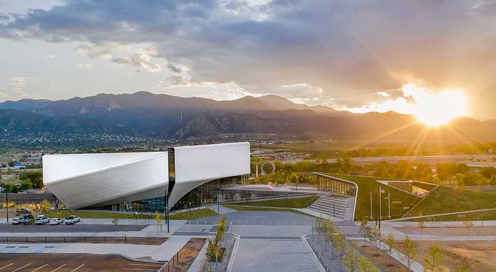 US Olympic and Paralympic Museum Sunset