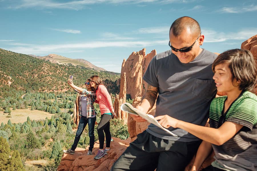 Family in Garden of the Gods