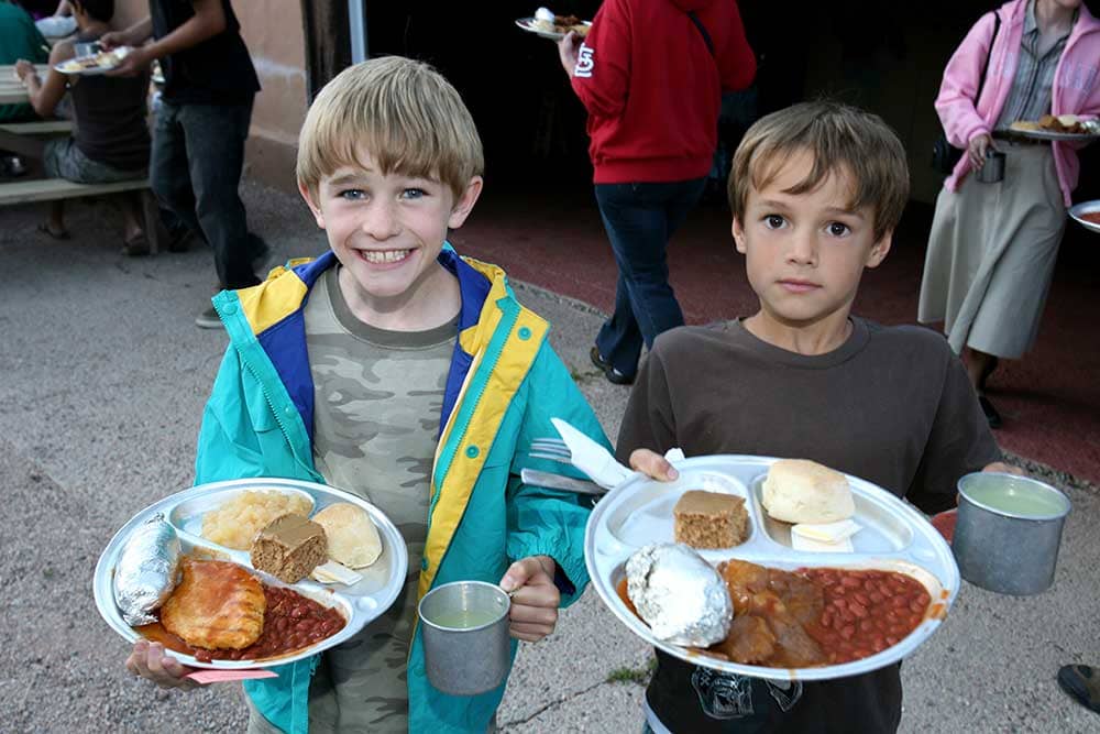 Kids at Flying W Ranch