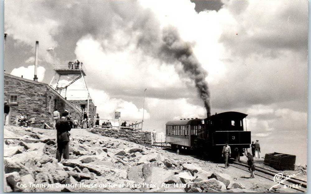 Historic Photo of the Pikes Peak Cog Railway