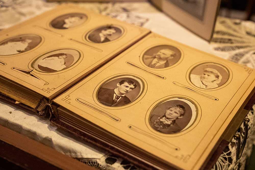 Old photos at Ghost Town Museum.