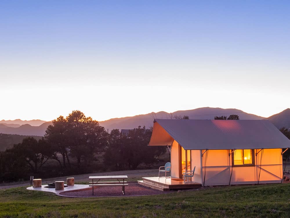 echo canyon glamping tent