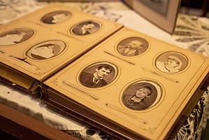 Old photos at Ghost Town Museum.