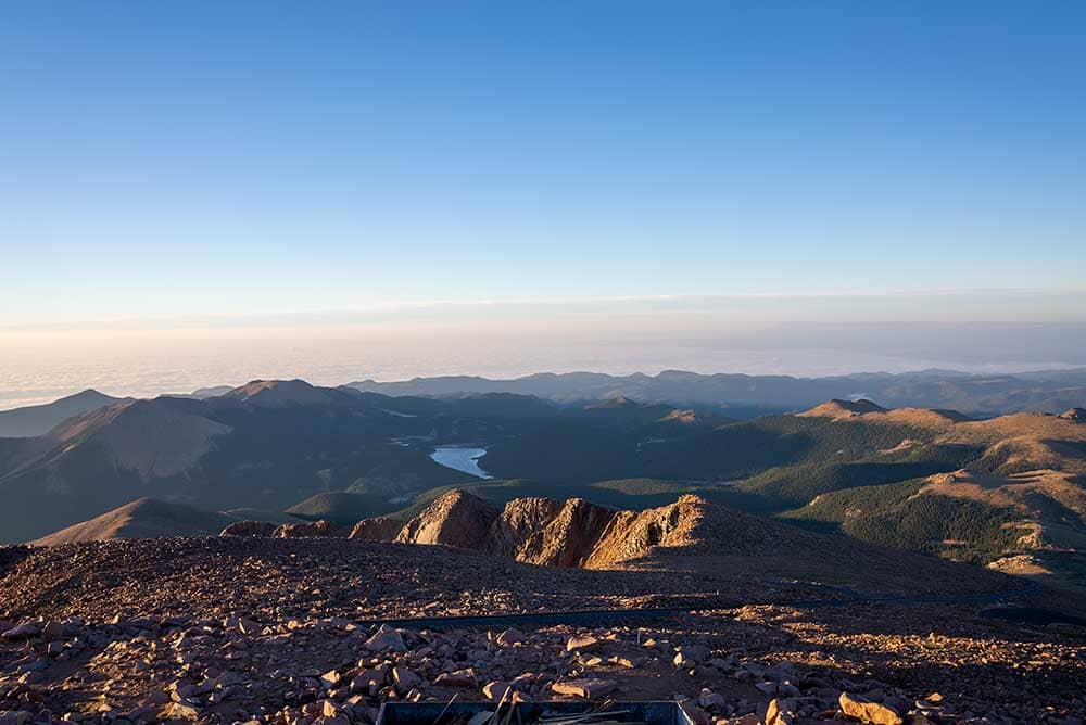 View from Pikes Peak Summit