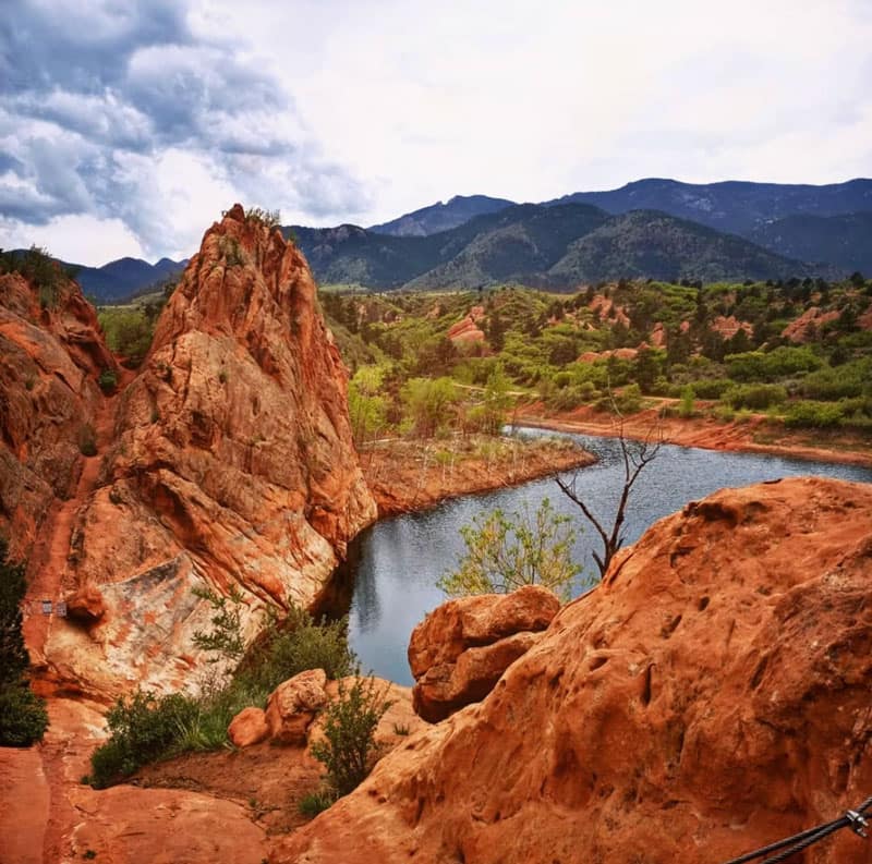 red rock open space lake