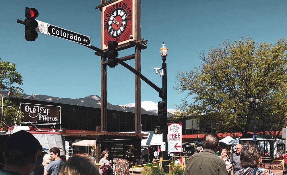Intersection in Old Colorado City during Territory Days