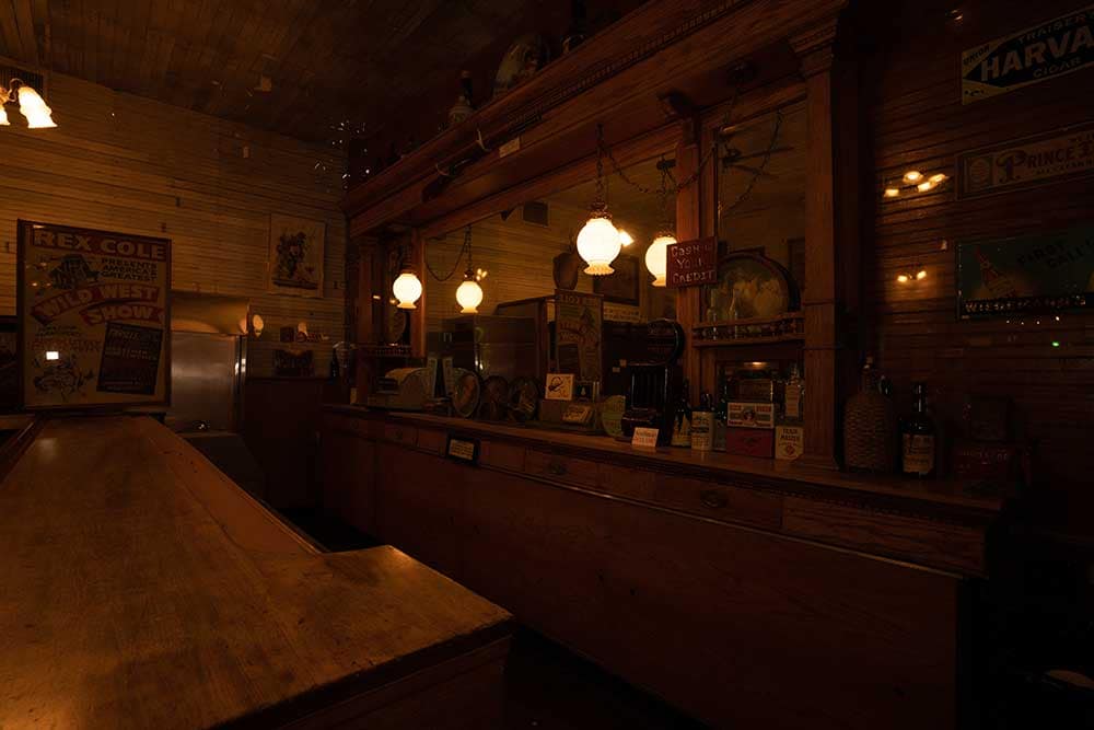 The saloon at Ghost Town Museum.