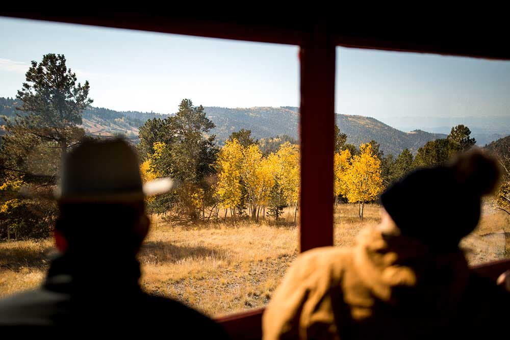 People on the Cripple Creek and Victor Narrow Gauge Railroad.