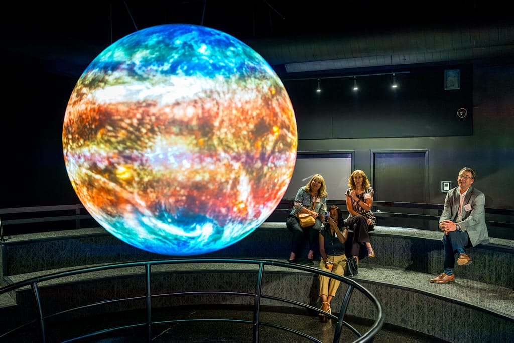 Science on a Sphere at the Space Foundation Discovery Center