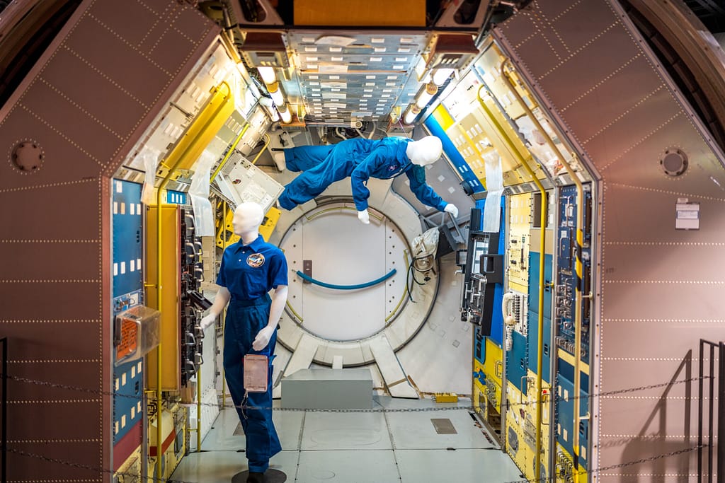 Space station replica at the Space Foundation Discovery Center