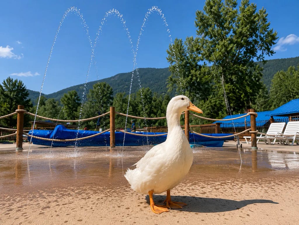 Duck at the Lone Duck Campground