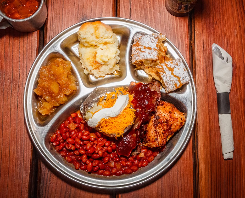 Dinner plate from Flying W Ranch
