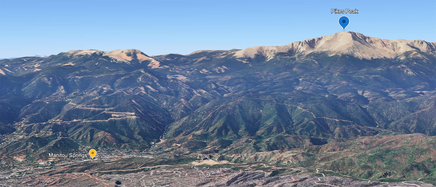 Garden of the Gods Trading Post Google Earth map