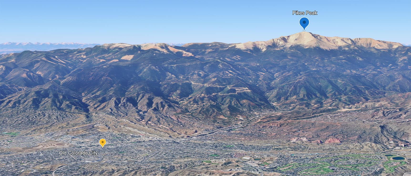 Old Colorado City Google Earth map.