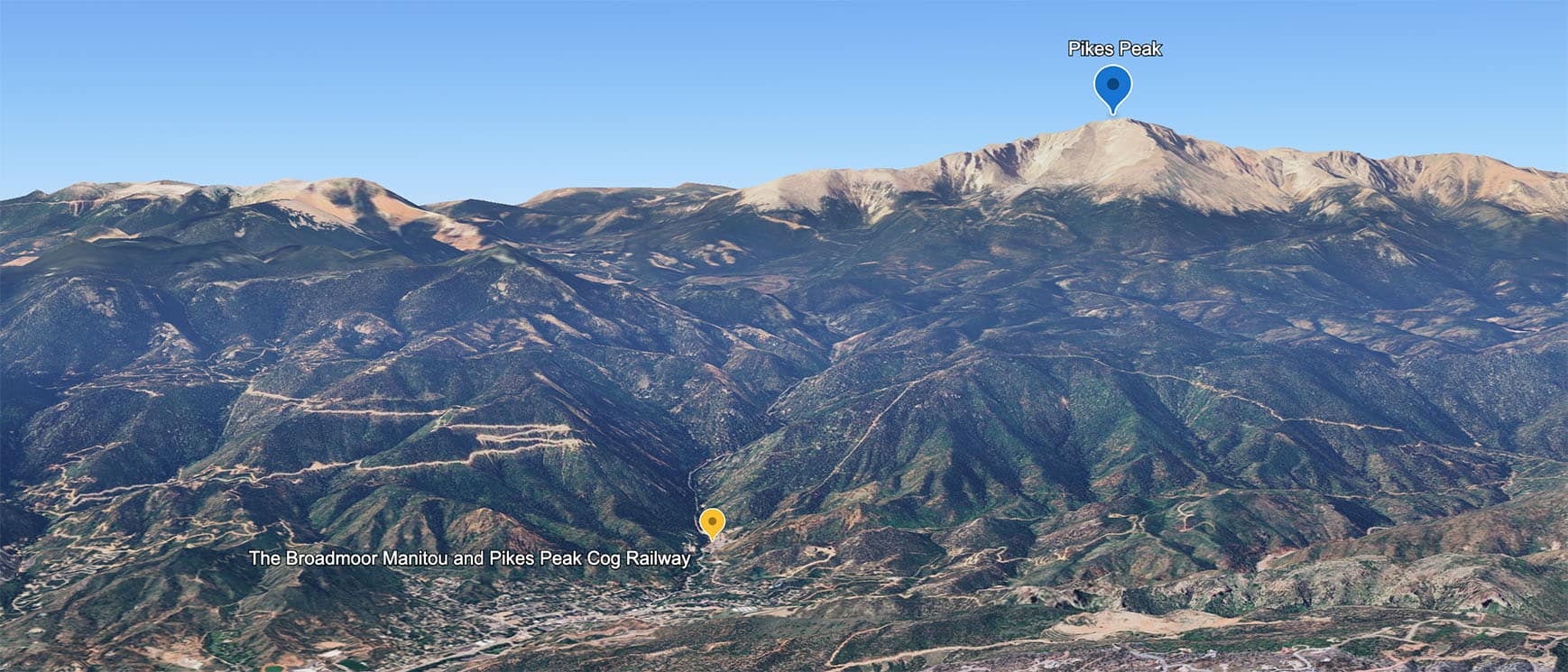 Cog Railway Google Earth Map