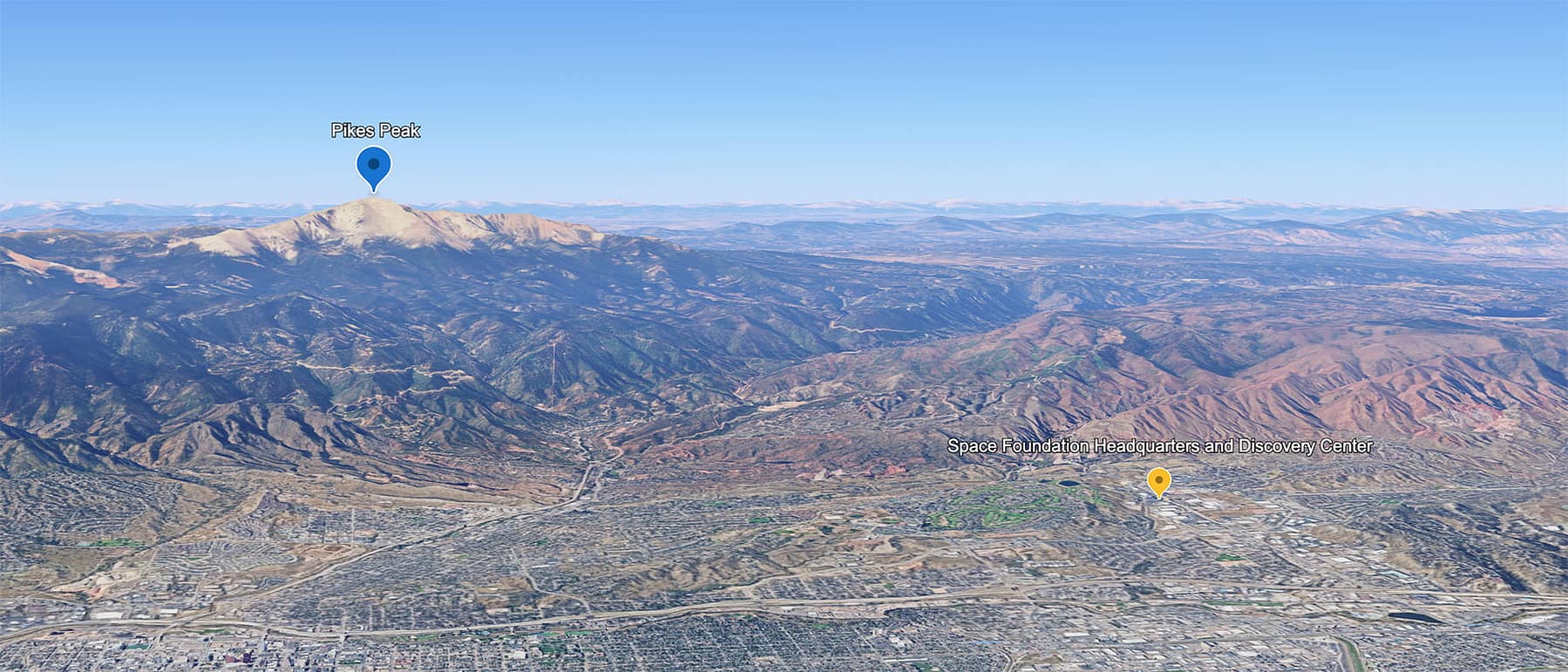 Space Foundation Google Earth Map