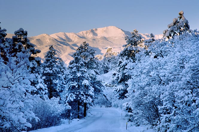 Pikes Peak Mountain Snow