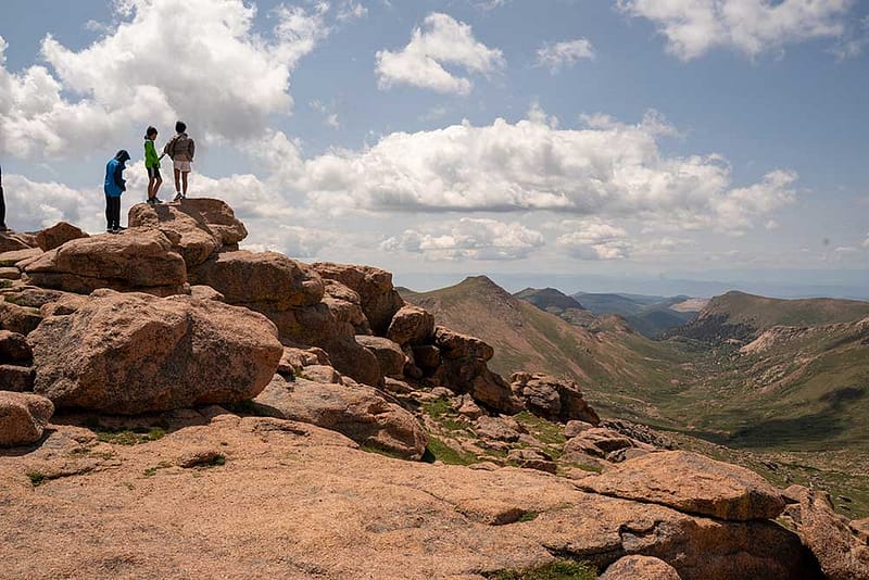 Vistas desde la cumbre de Pikes Peak